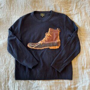 LL Bean x Todd Snyder Knit Bean Boot Heritage Wool Sweater Mens Large